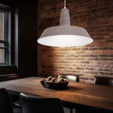 Elegante stalen hanglamp met structuur