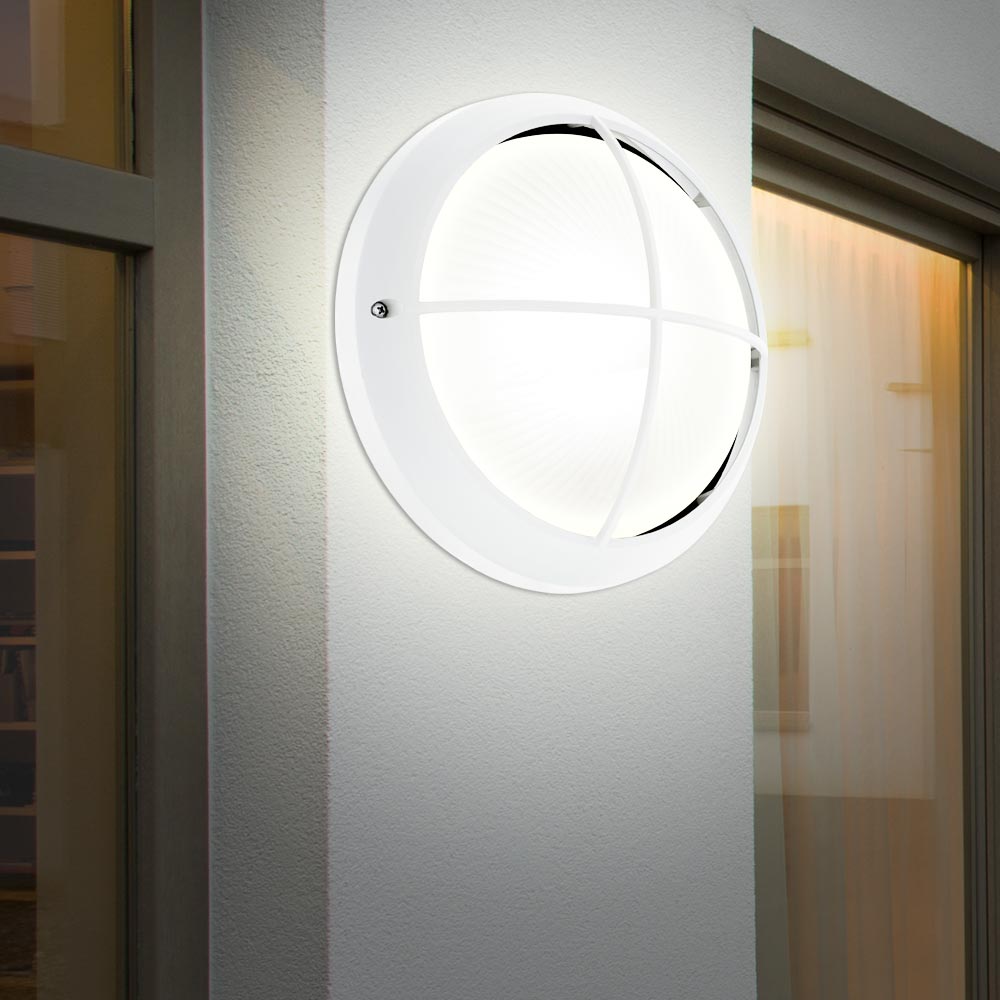 LED Außen Wand Lampe Feucht Raum Keller Decken Beleuchtung Glas Leuchte