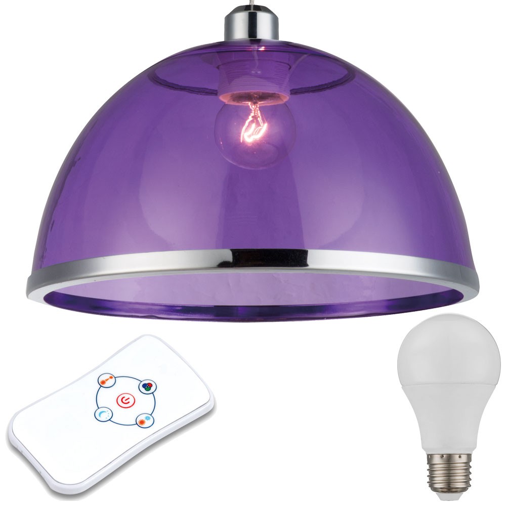 RGB LED Hängelampe Büro Deckenbeleuchtung schaltbar DxH 34x120 cm EEK A