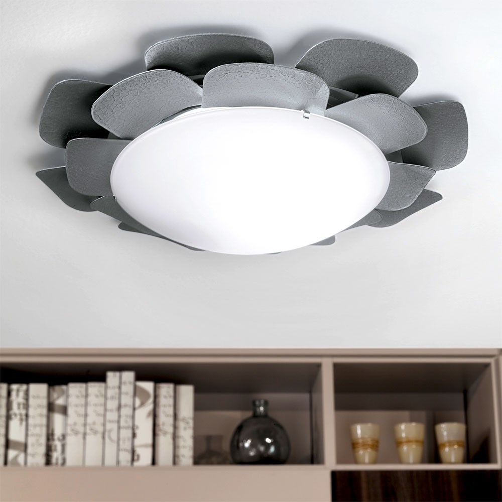 LED Decken Lampe RGB FERNBEDIENUNG Kinder Leuchte Blüten-Design DIMMBAR