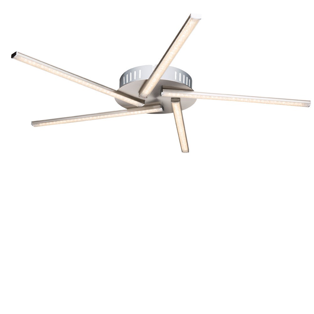 LED Decken Lampe Leuchte Spot Strahler Stern Form verstellbar Kristalle