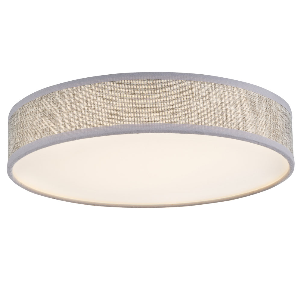 Design LED Deckenlampe Schlafzimmerbeleuchtung Stoffstrahler rund