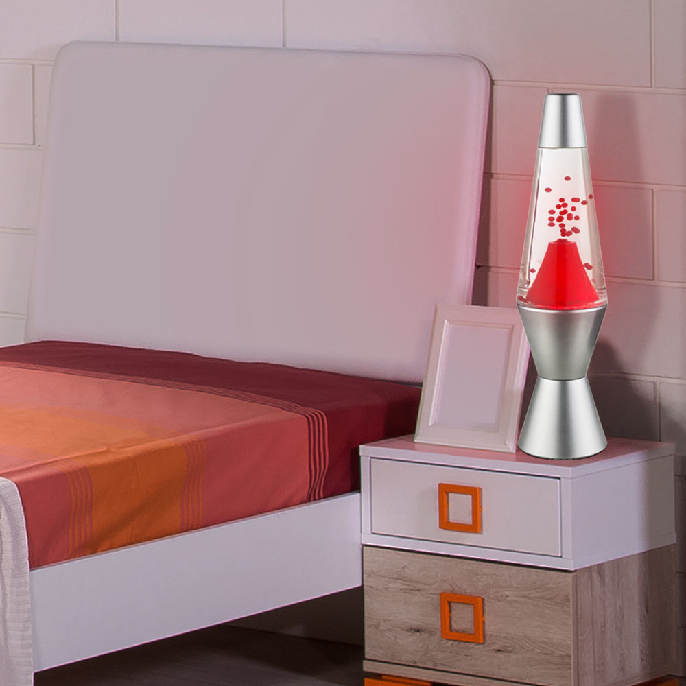 Led Lava Lamp Volcanic Eruption Red H 29 2 Cm Magma Meinelampe 