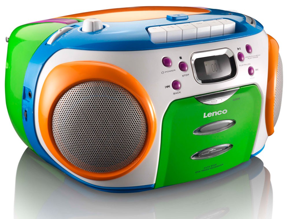 Kinder Boombox Stereo Toplader CD Radio MP3 Kassetten