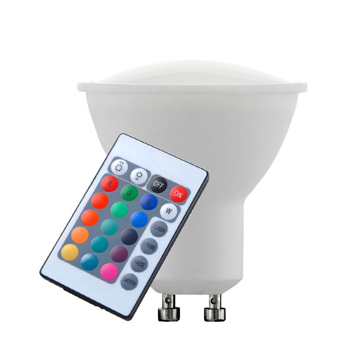 4W GU10 RGB LED-Leuchtmittel mit Fernbedienung 4W GU10 RGB LED-Leuchtmittel mit Fernbedienung