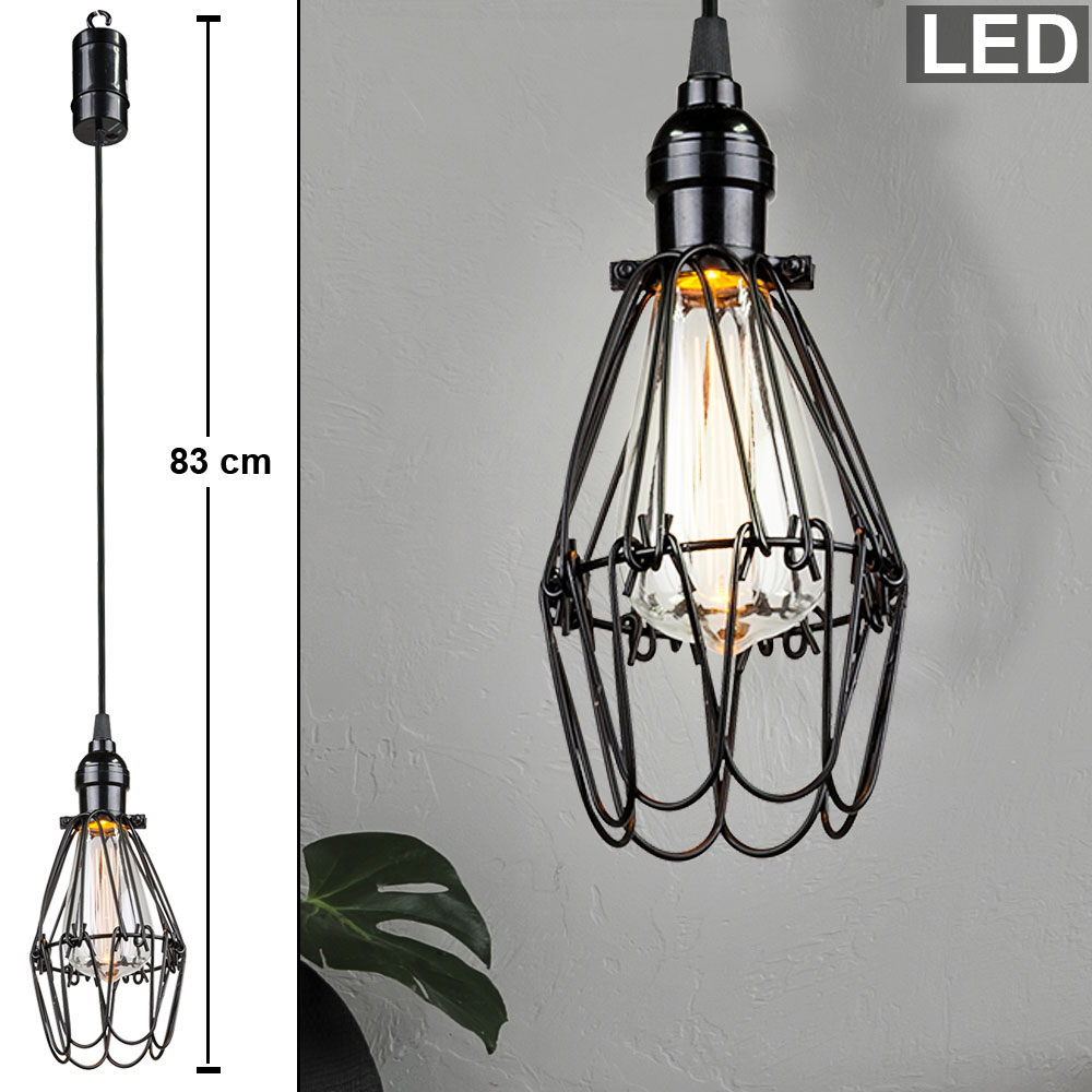 LED Gitter Laterne Hänge Lampe Dekorations Beleuchtung Wohn Zimmer