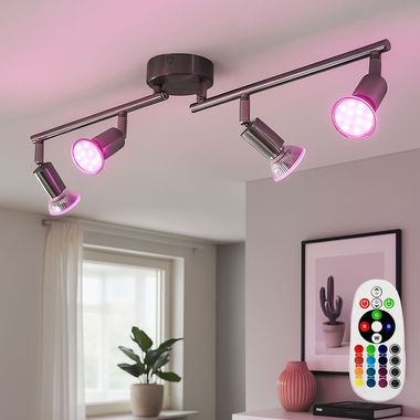 LED Deckenlampe 61x5.5cm RGB Dimmbar Deckenleuchten Mit Fernbedienung