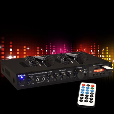 Microphones de récepteur 2 amplificateur MP3 Bluetooth USB AMP4500BT