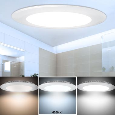 LED recessed panel, 2000 lumens, cool white, 30 cm, VT-2407