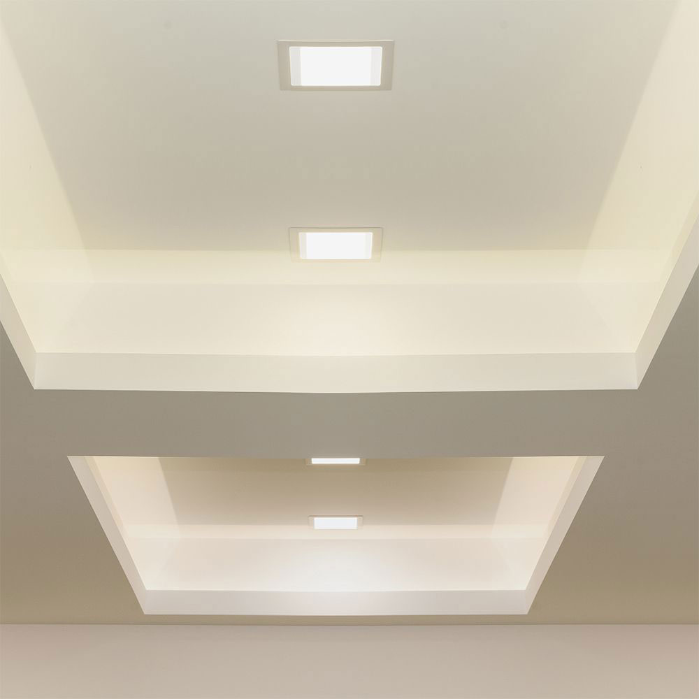 Panneau LED de haute qualité encastré plafonnier grille lampe éclairage  mural blanc froid V-TAC 6297, ETC Shop: lampes, mobilier, technologie.  Tout d'une source.