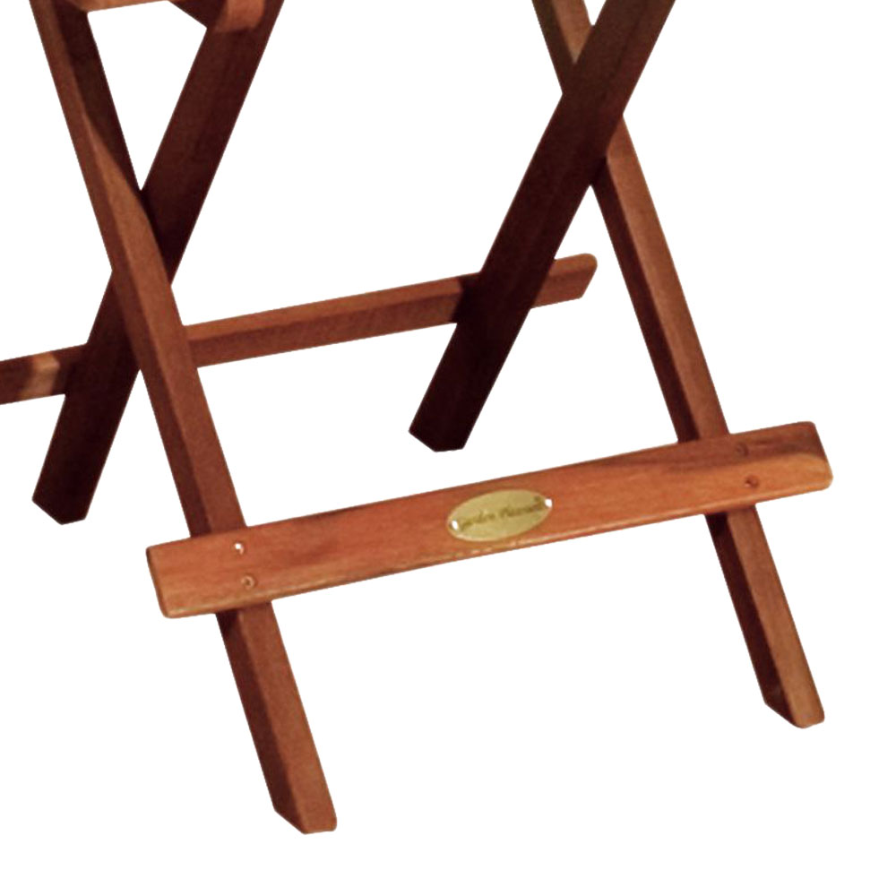 Außen Tisch eckig Holz geölt Eukalyptus Bistro Balkon Garten Veranda