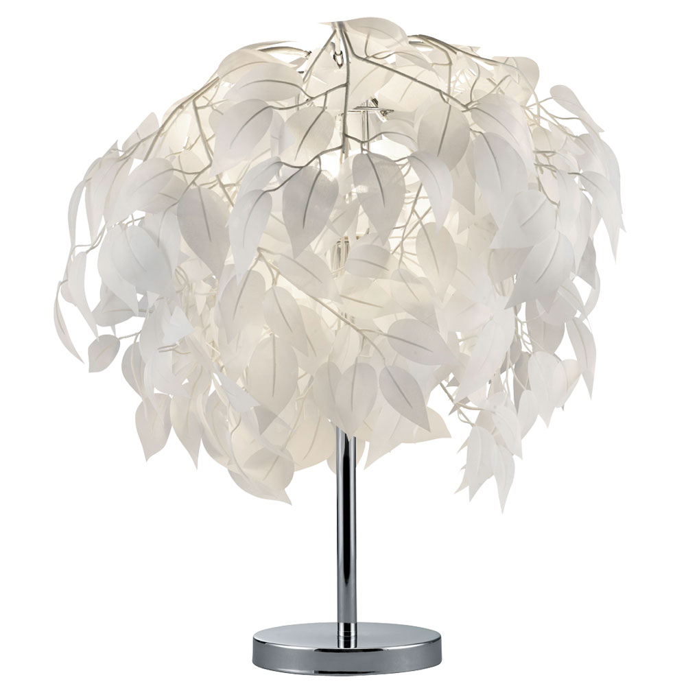 table lamp with leaves