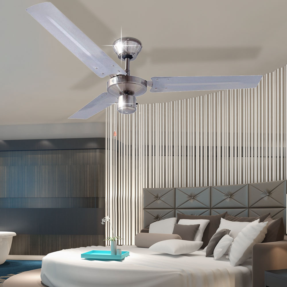 DESIGN Decken Ventilator Raum-Kühler Lüfter Leise Wohn Schlaf Zimmer