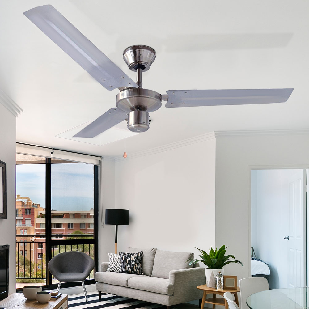 DESIGN Decken Ventilator Raum-Kühler Lüfter Leise Wohn Schlaf Zimmer