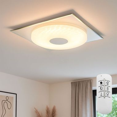 LED Deckenleuchte mit CCT Schaltung und 3D Folie TREVISO I