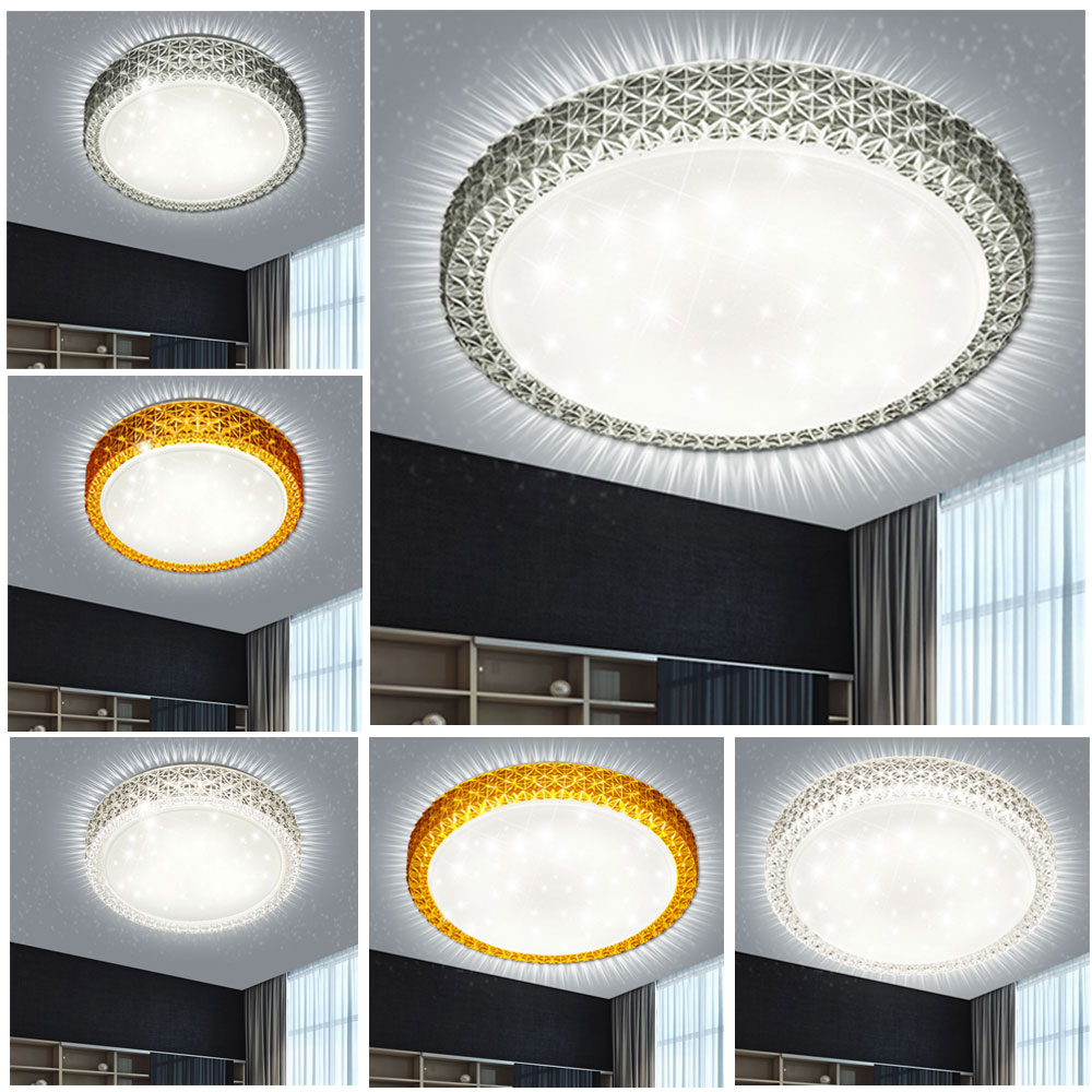 LED 12 W Lumière de Plafond Salon Couloir Étoiles Ciel Effet Lampe Rond