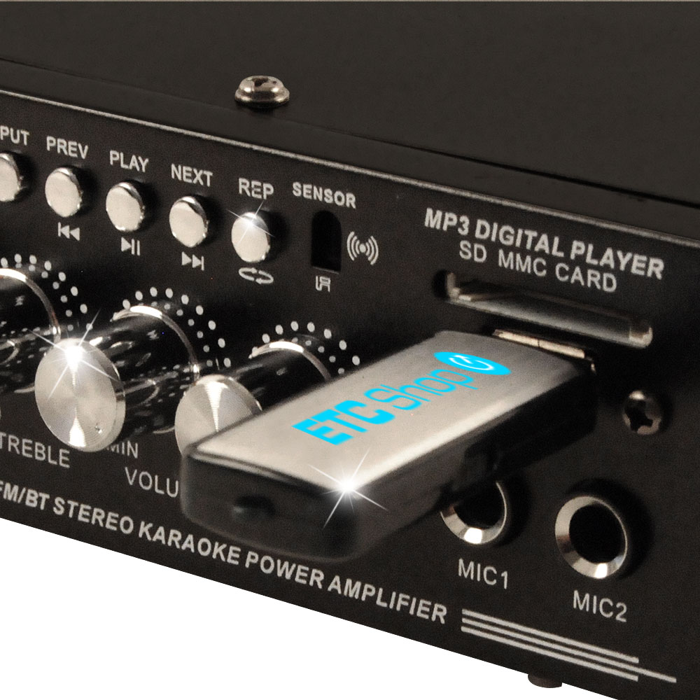 Musikanlage mit PA Boxen und Bluetooth Verstärker DJ-Future – Bild 5
