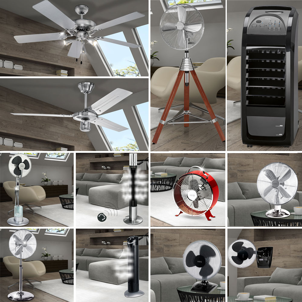 Aeg Standing Table Fans Dining Living Room Ceiling Lamp Fans Air