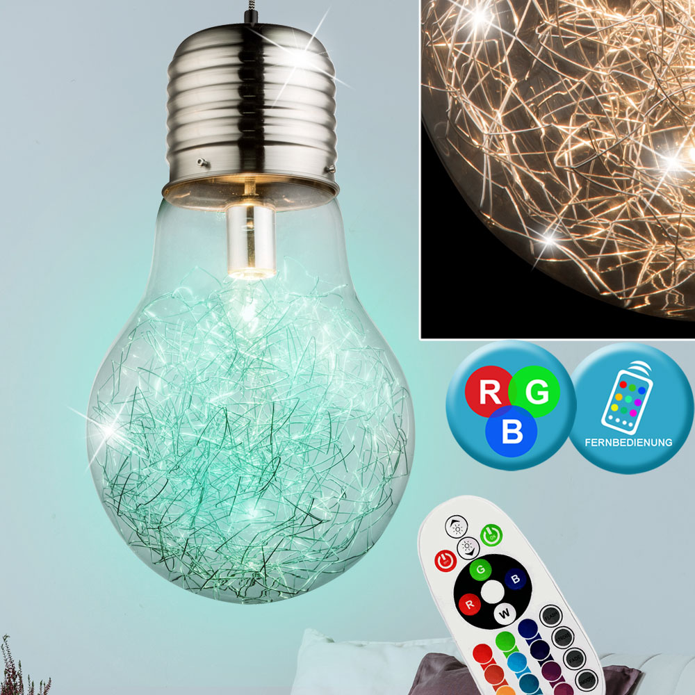RGB LED Hänge Lampe Farbwechsel Pendel Leuchte 21 Watt RGB LED Hänge Lampe Farbwechsel Pendel Leuchte 21 Watt