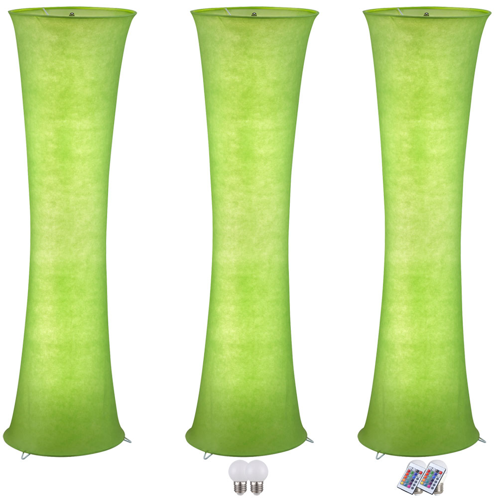 LED Stehlampe Schlafzimmer RGB Fernbedienung Farbwechsel Stoff
