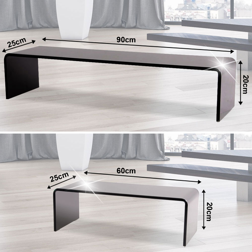 Fernseher Glas Aufsatz Möbel TV-Schrank Untersatz Monitor Erhöhung