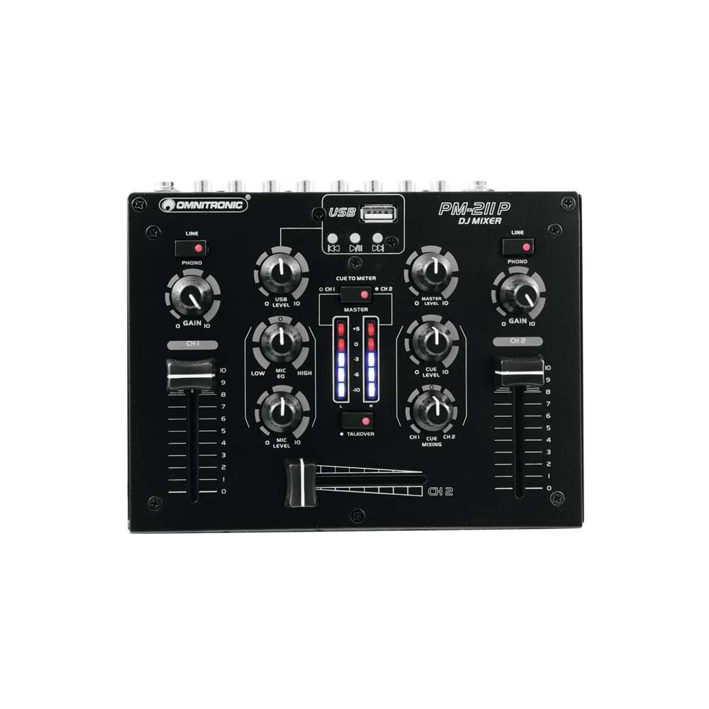 OMNITRONIC PM-211P DJ-Mixer mit Player – Bild 2