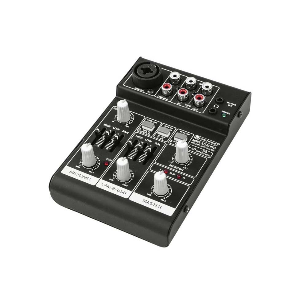 OMNITRONIC MRS-502USB Recording-Mixer – Bild 2
