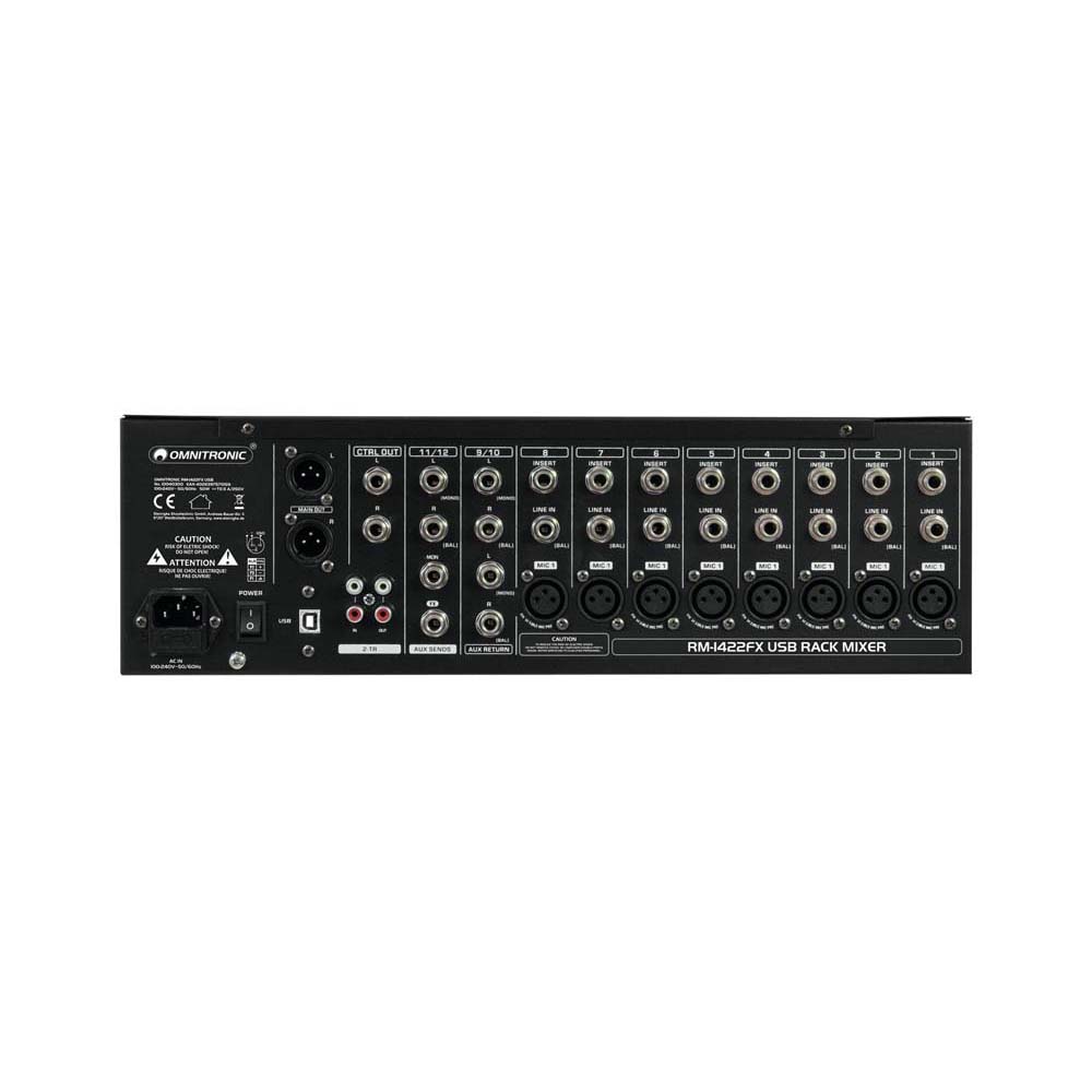 OMNITRONIC RM-1422FX USB Rack-Mixer – Bild 3