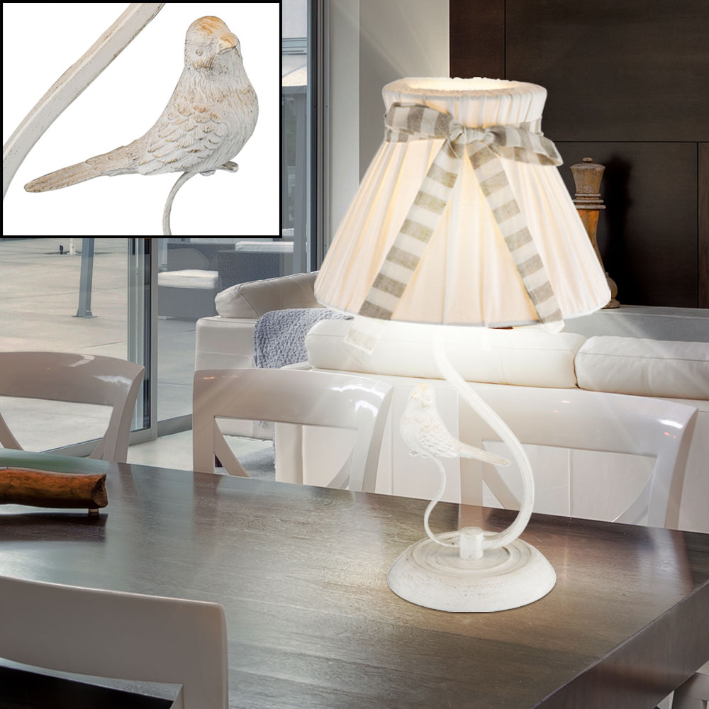 Schleife Design 31 cm Lampe TISCHLAMPE NACHTISCHLAMPE AUS KASTANIENHOLZ