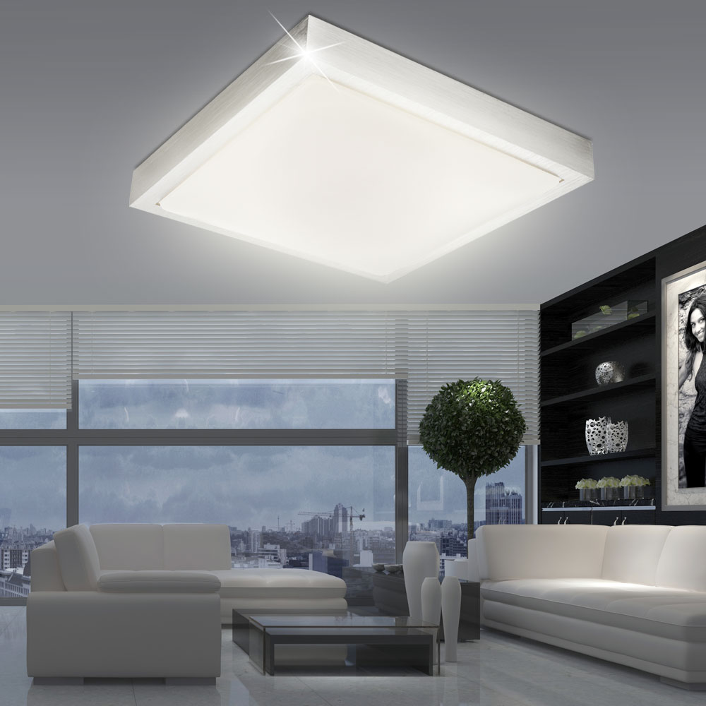 Diseño LED Luz Techo Dormir Habitación Aluminio Reflector Entarimados