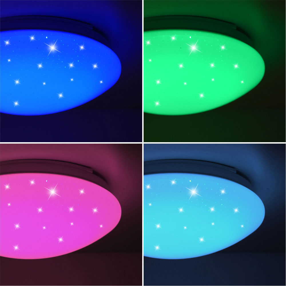 Lampe Himmel Farbwechsel Sternen CCT Shop dimmbar Leuchte Fernbedienung | ETC Decken RGB LED
