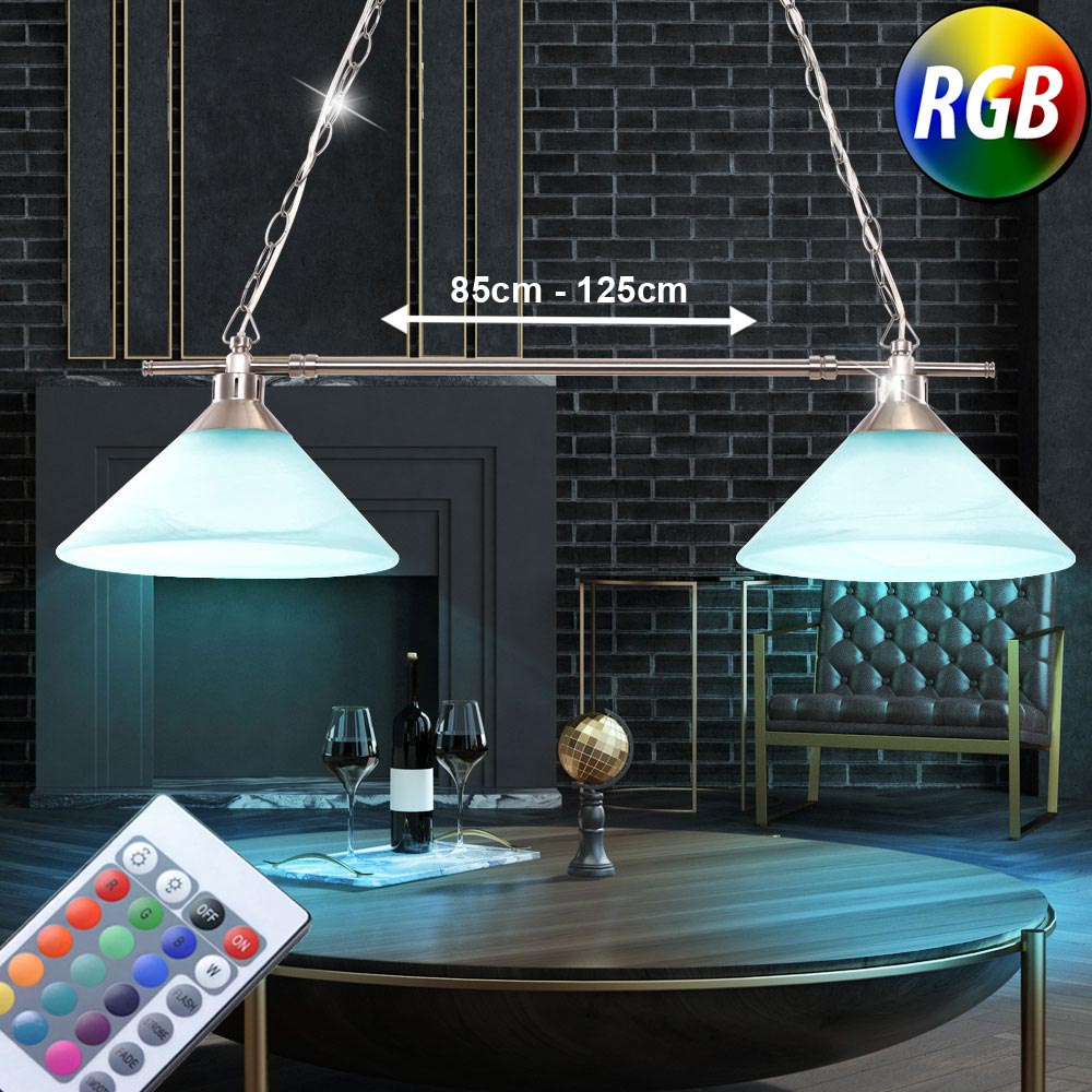 RGB LED Techo Colgante Lámpara Control Remoto Ess Habitación Péndulo