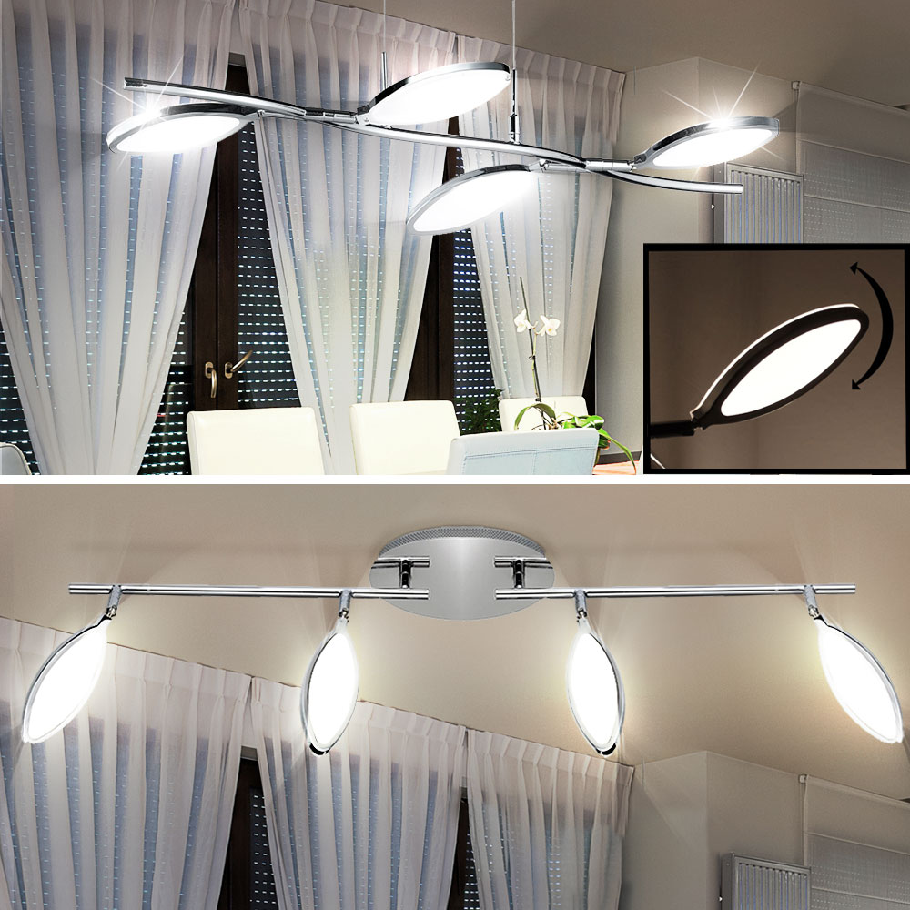 LED Pendel Leuchte Decken Hänge Lampe Spot Leiste Strahler Wohnzimmer