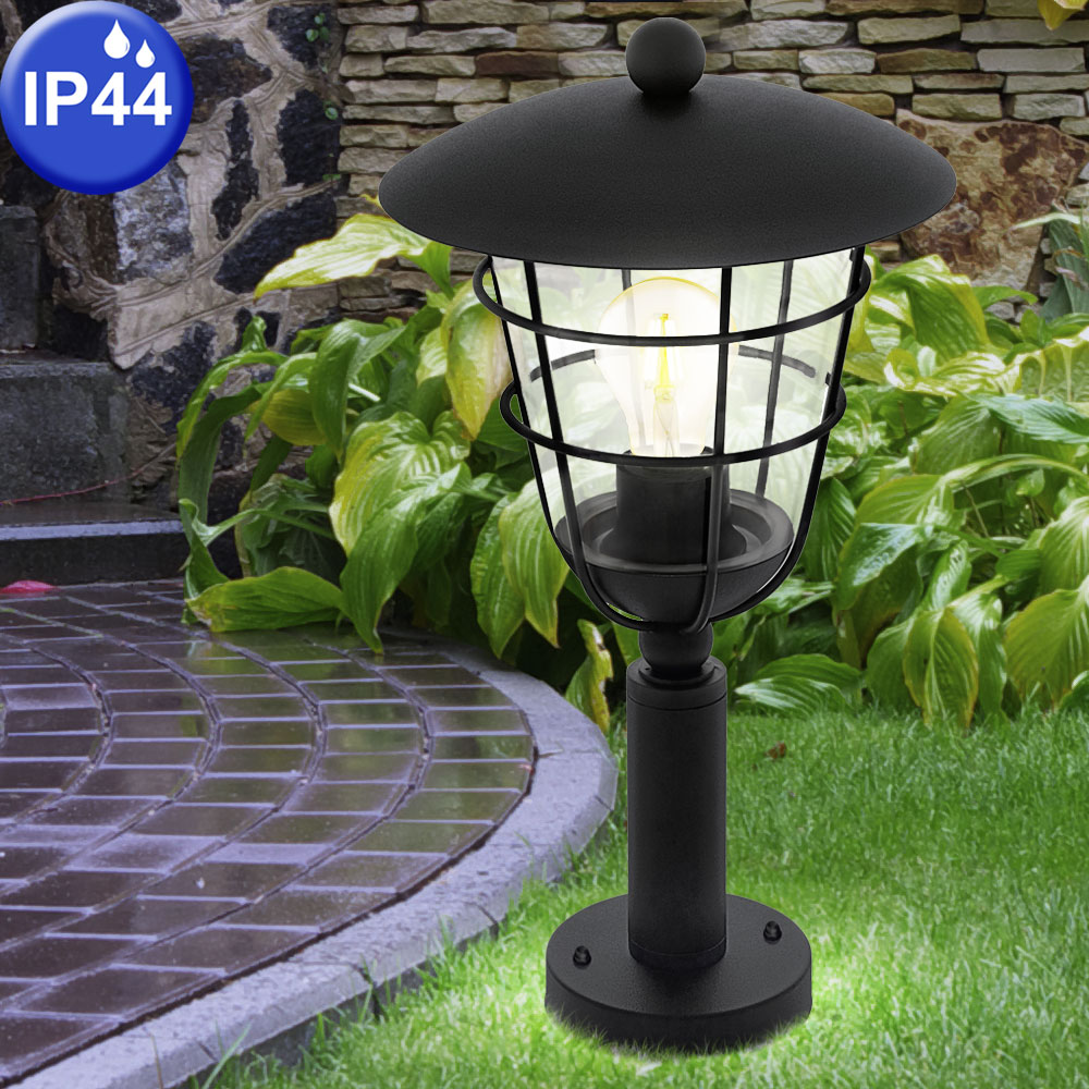 LED Steh Laterne Veranda Beleuchtung Käfig Stand Leuchte Garten Außen Lampe Hof