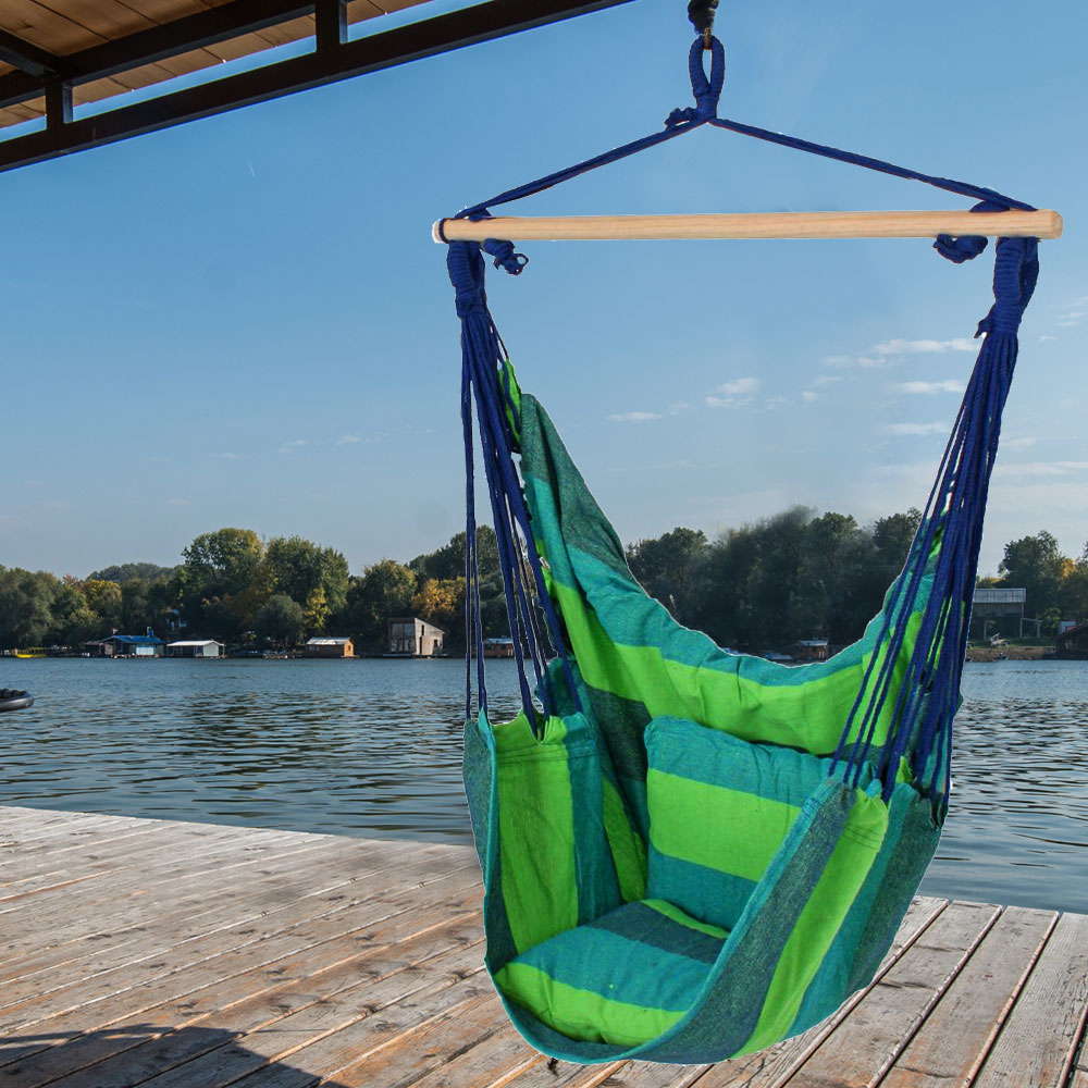 Garten Hänge Sessel Matte Balkon Terrassen Schaukel Stuhl Außen Möbel