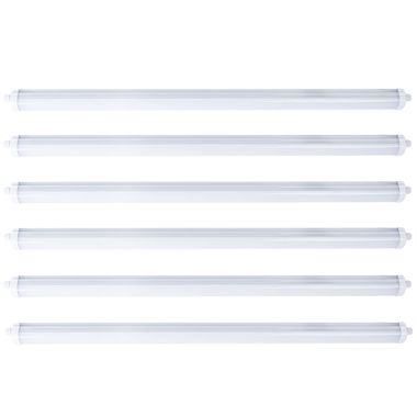 Zestaw 6 dyfuzorów LED, biały, IP65, neutralny biały, L 150 cm