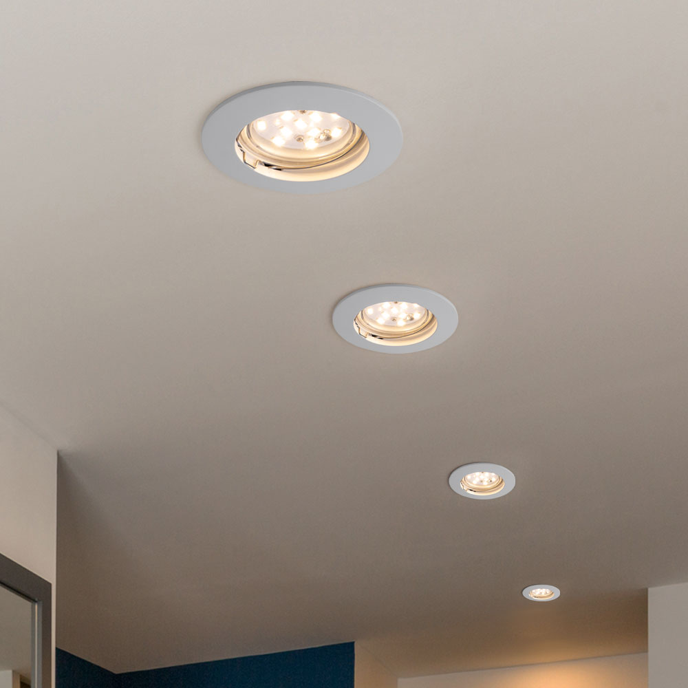 weiß Decken | Badezimmer Shop Spot ETC 3er Strahler Nordlux Einbau 54360101 Set rund Küche LED Wohnzimmer Lampen