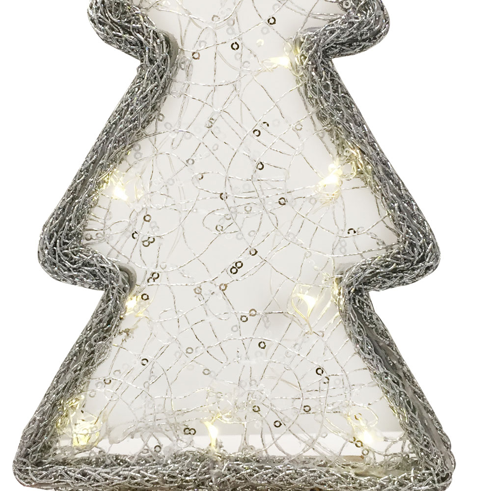 10x décoration LED arbre lumineux argent table de Noël éclairage Nordlux  80290000