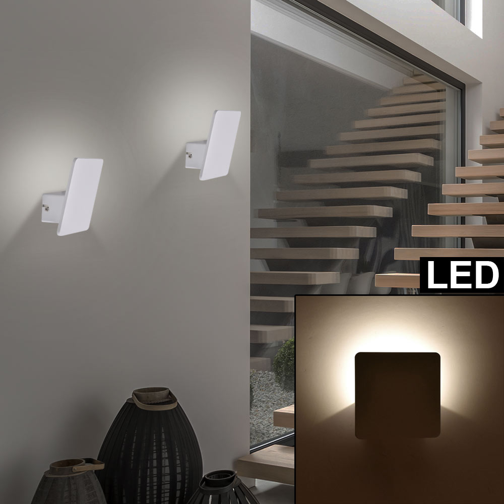 Luxus LED ALU Wand Lampe Treppenhaus Flur Beleuchtung Wohn Zimmer
