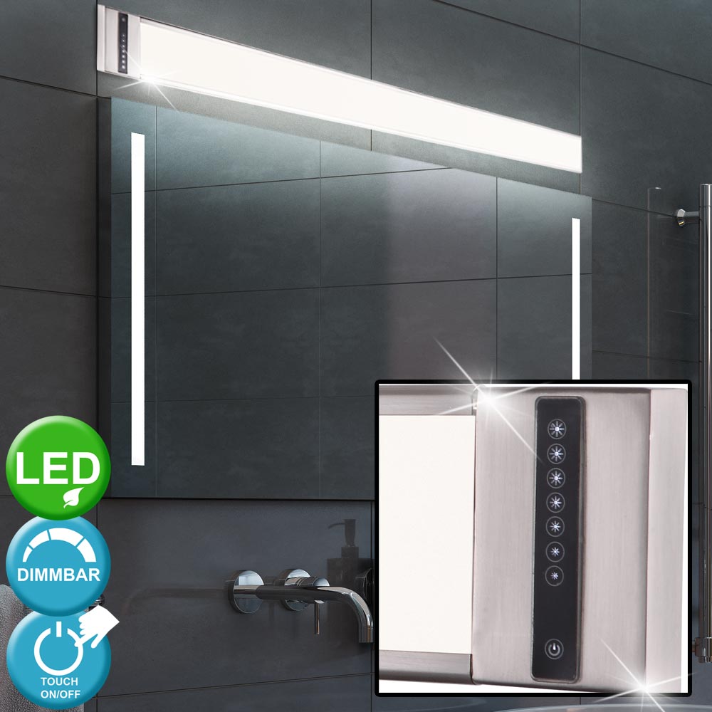 2 x LED Wand Lampen Badezimmer Touch Dimmer Bad Spiegel Strahler