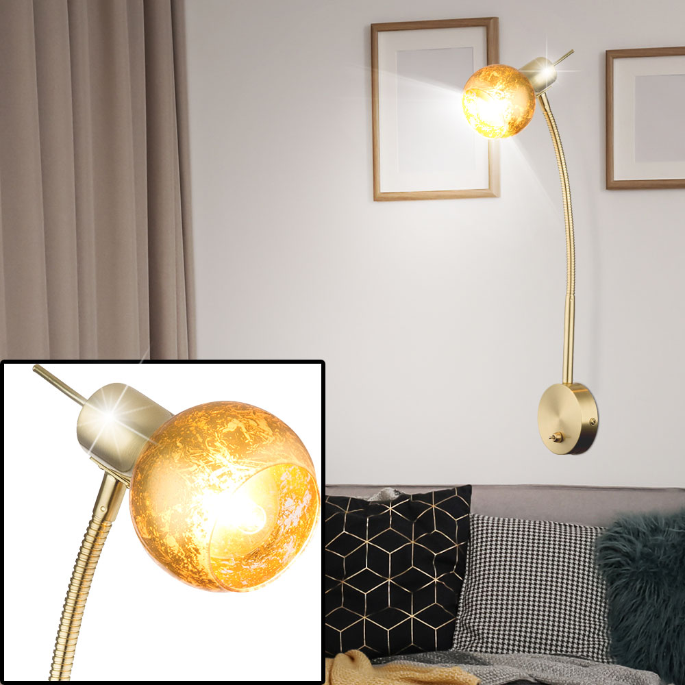 GOLD Design Messing Decken Pendel Hänge Lampe Tisch Wand Steh Leuchte Strahler