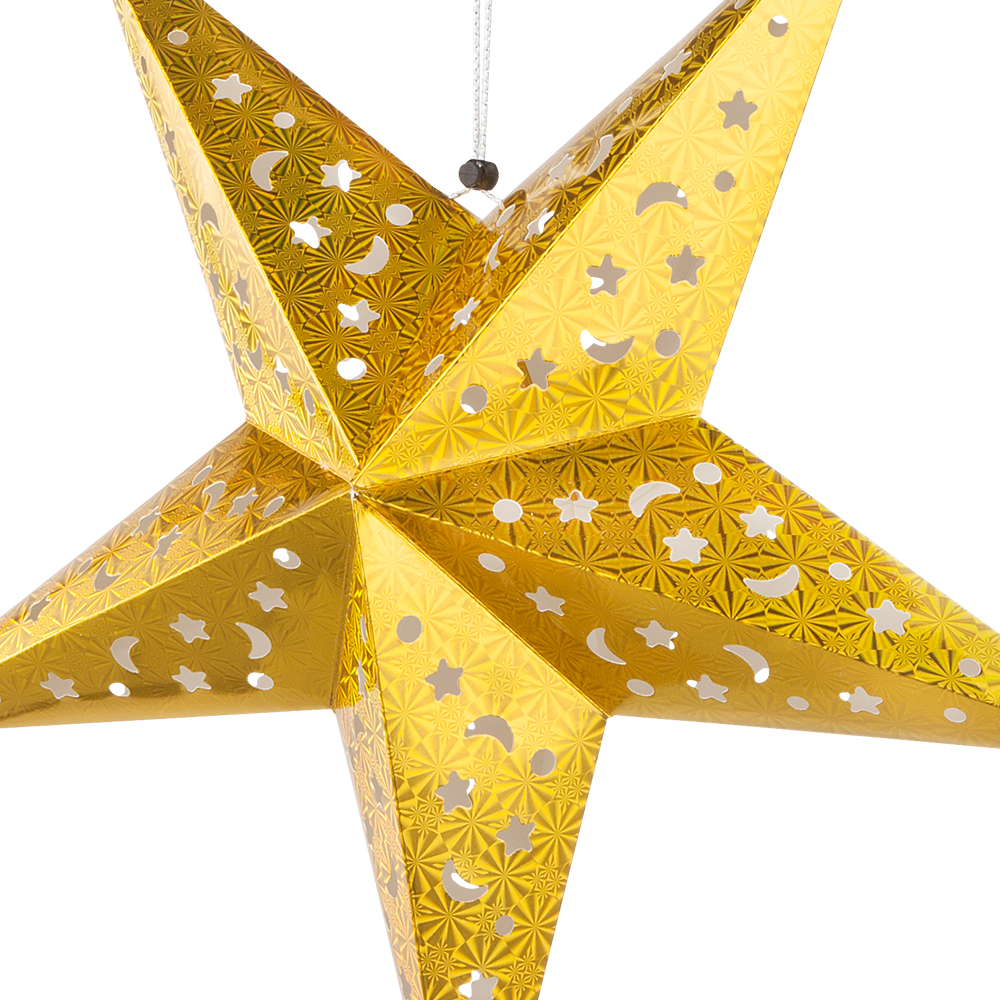 LED Weihnachtsstern, Papier , gold, 57 cm, X-MAS | ETC Shop