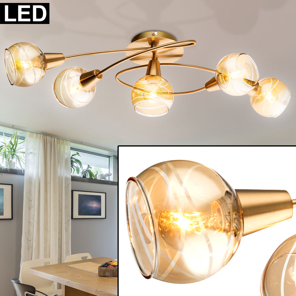 Luxus LED Decken Leuchte 4x 7,5 Watt Gäste Zimmer Spot Strahler beweglich EEK A+