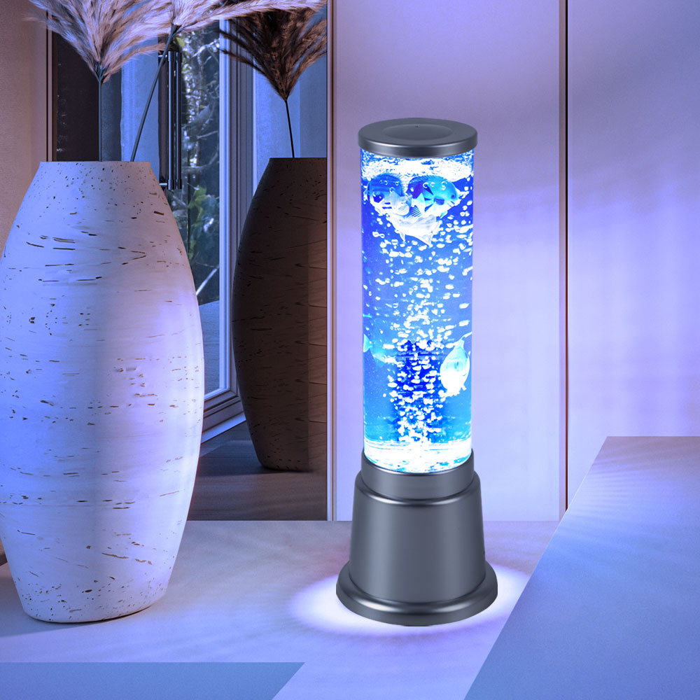 LED Stehlampe Wassersäule Tischleuchte Wohnraum Dekoration Säule  Farbwechsler H 36 cm, Kunststoff, DxH 12,5x36 cm | ETC Shop