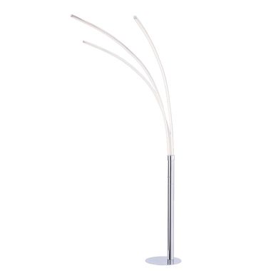 LED vloerlamp, chroom, hoogte 215 cm