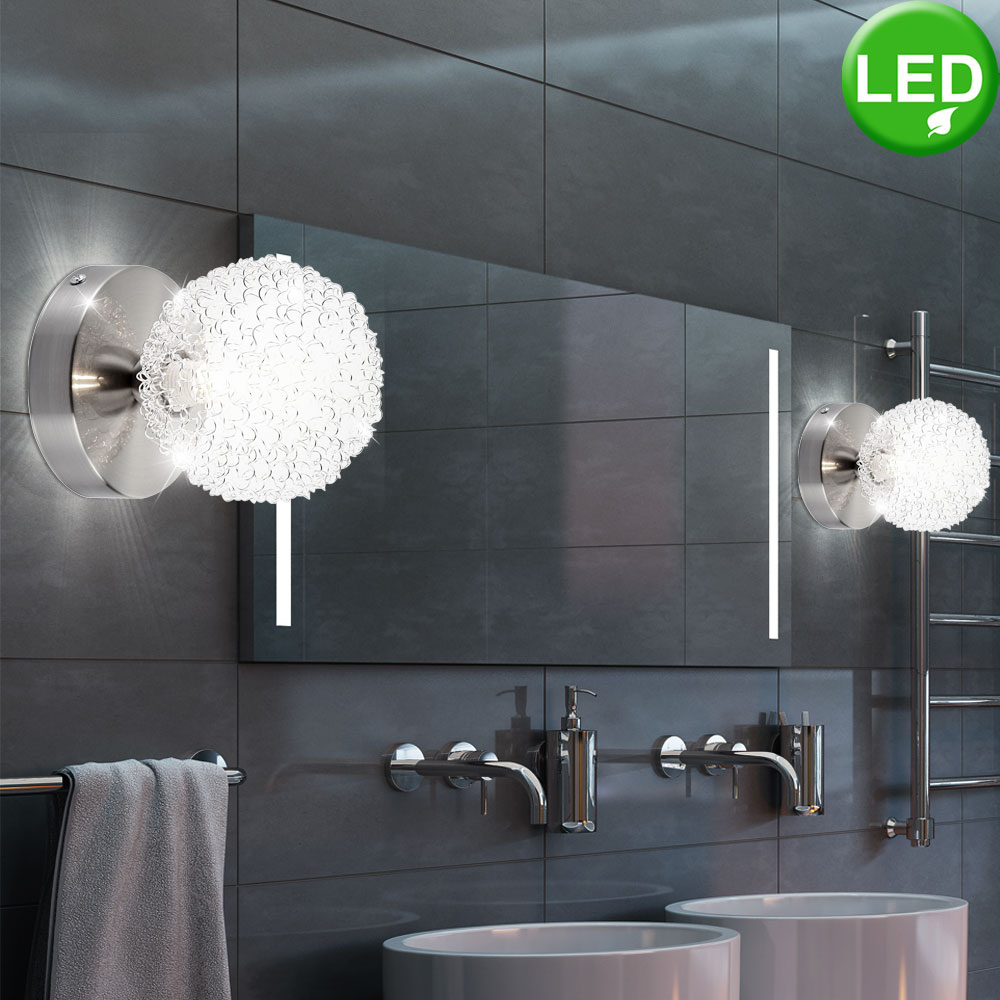 LED Wand Leuchte ALU Geflecht Wohn Zimmer Beleuchtung Glas LED Wand Leuchte ALU Geflecht Wohn Zimmer Beleuchtung Glas