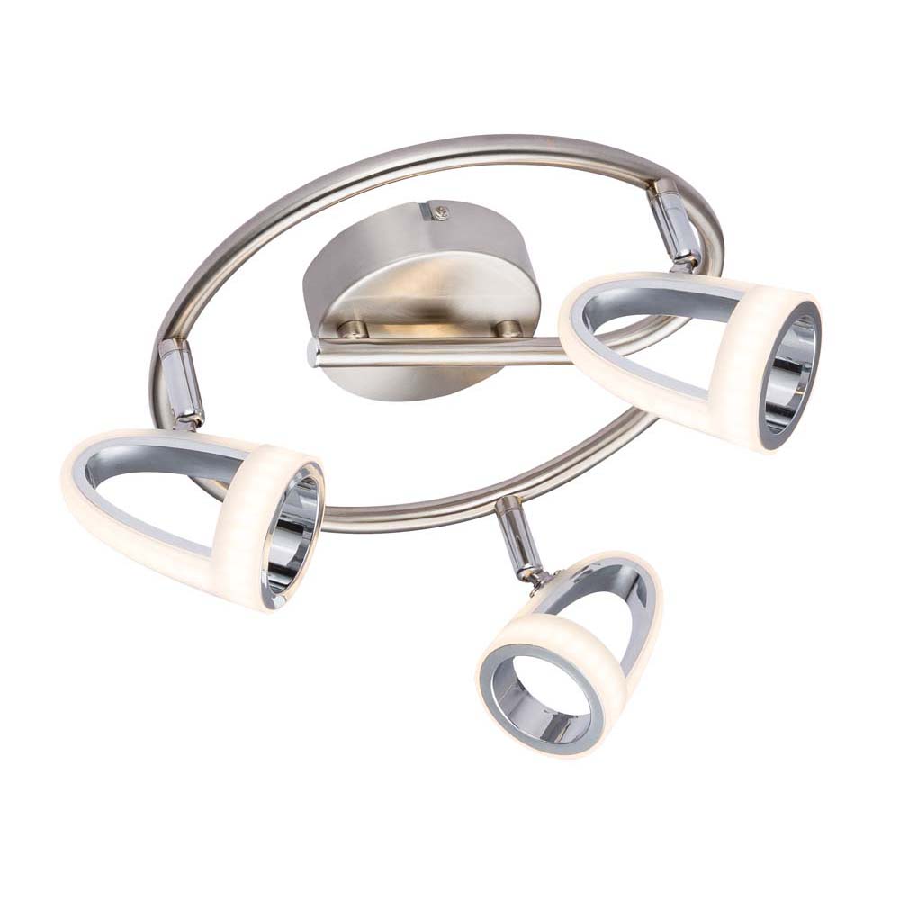 LED Decken Spot Lampe Chrom Leuchte Beleuchtung Wohn Zimmer Strahler