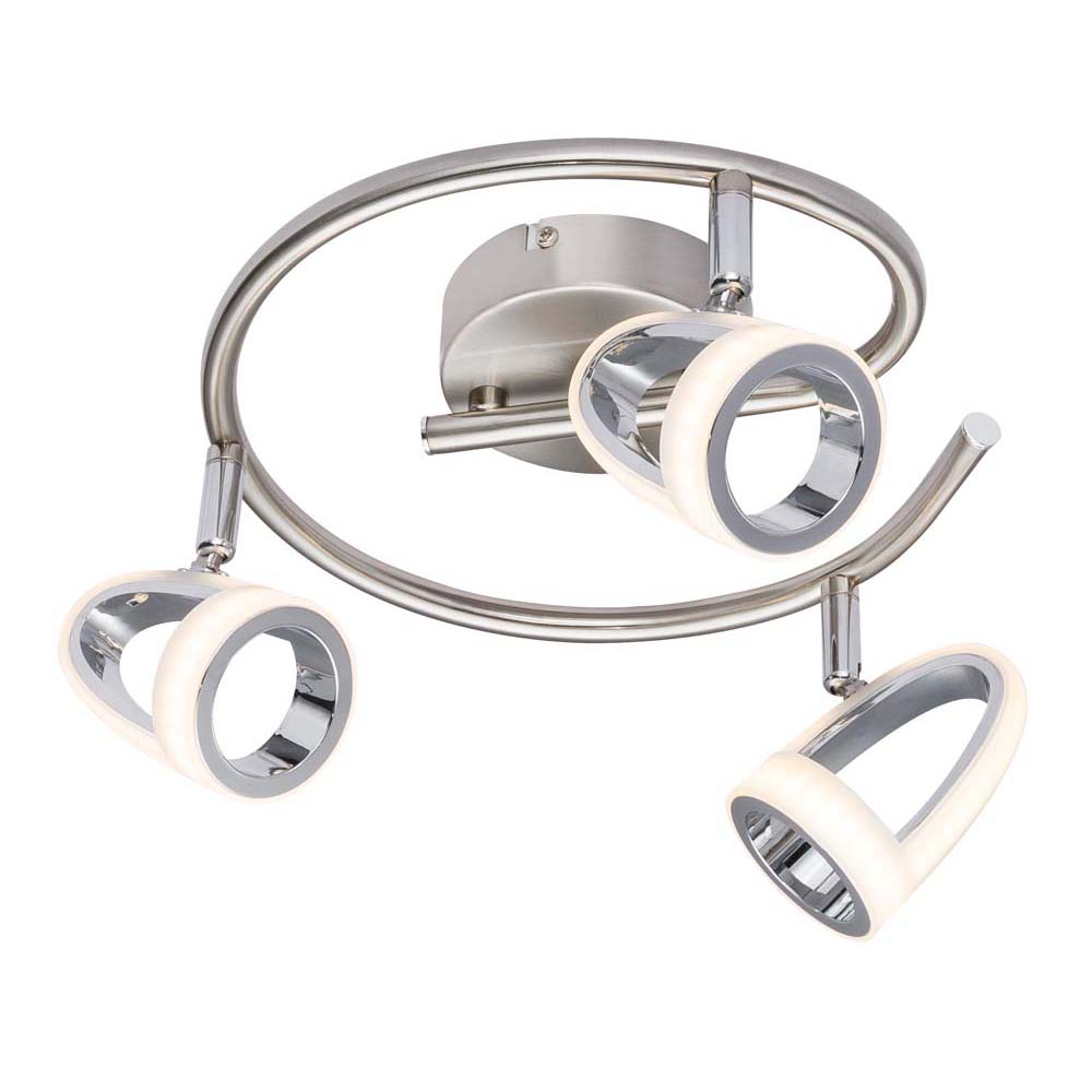 LED Decken Spot Lampe Chrom Leuchte Beleuchtung Wohn Zimmer Strahler