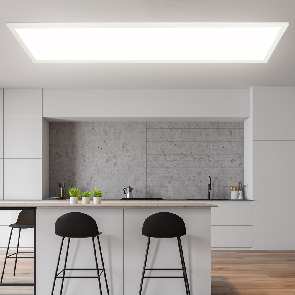 LED ceiling lamp work room surface-mounting spotlight | white household. Shop: All ETC source. ALU one furniture, 41604D4 from technology, lamp lamps, Globo panel Shop ETC | office