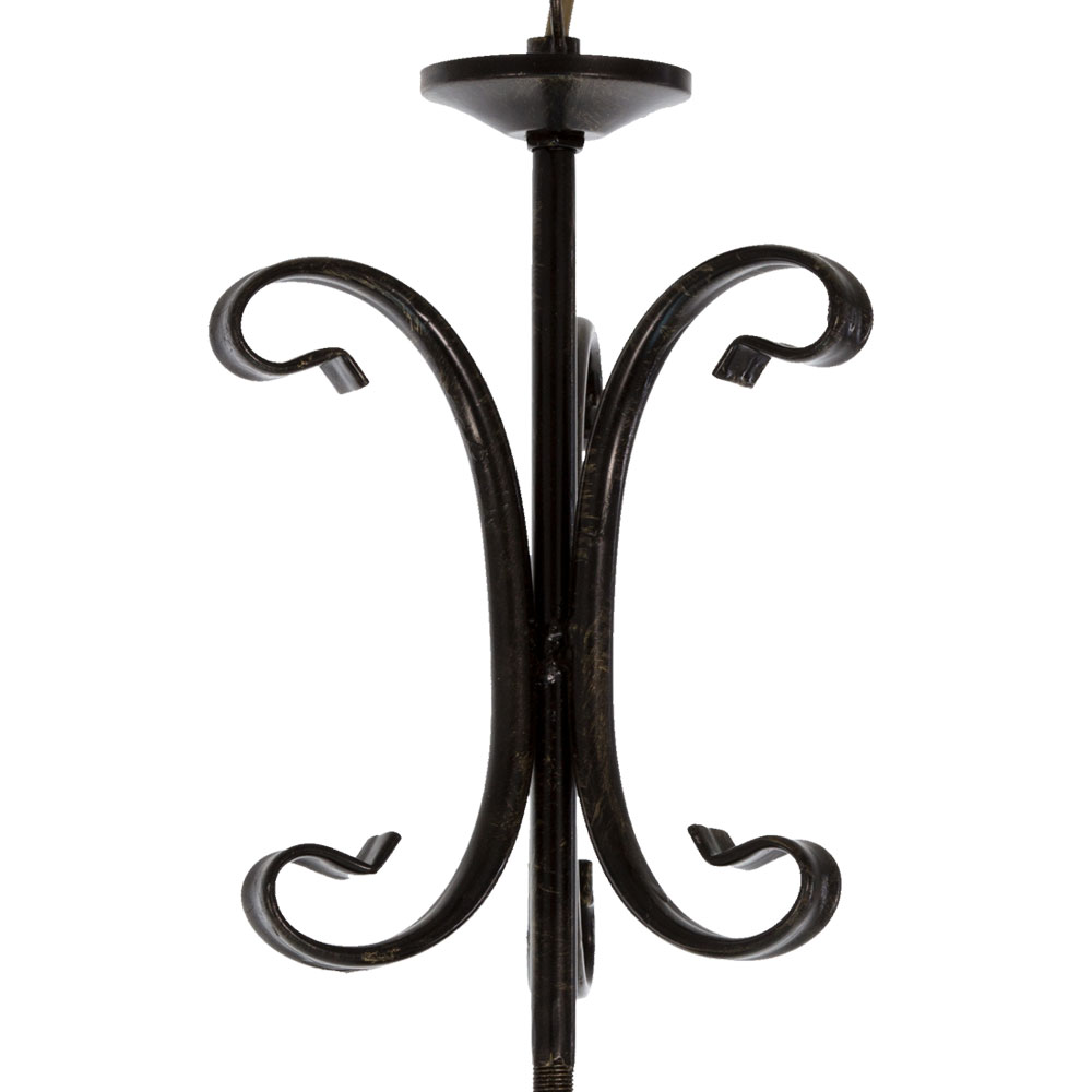 Landhaus Design Pendel Lampe Glas Decken Leuchte Ess Zimmer Beleuchtung